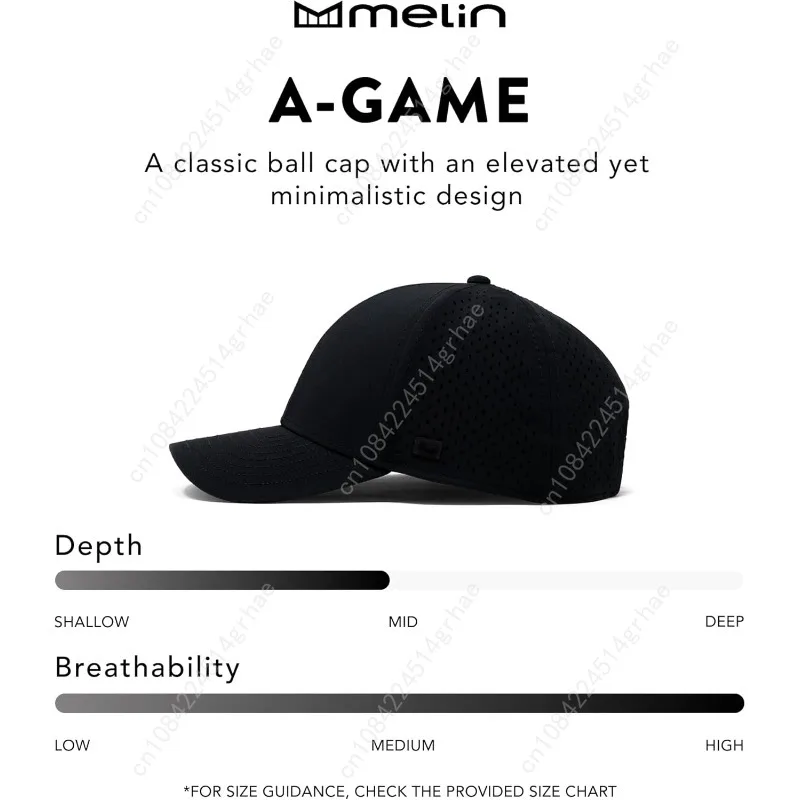 ميلين A-Game Hydro، قبعات Snapback الأداء، قبعات بيسبول مقاومة للماء للرجال والنساء، قبعة الجولف أو الجري أو التمرين #4