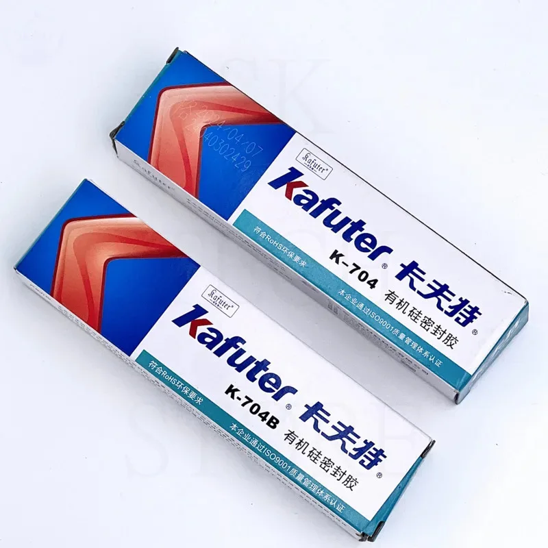 High Quality 45g Kafuter Silicone Industrial Adhesive K-704 704B RTV Silicone Rubber RoHS White Black Transparent Silicone Glue