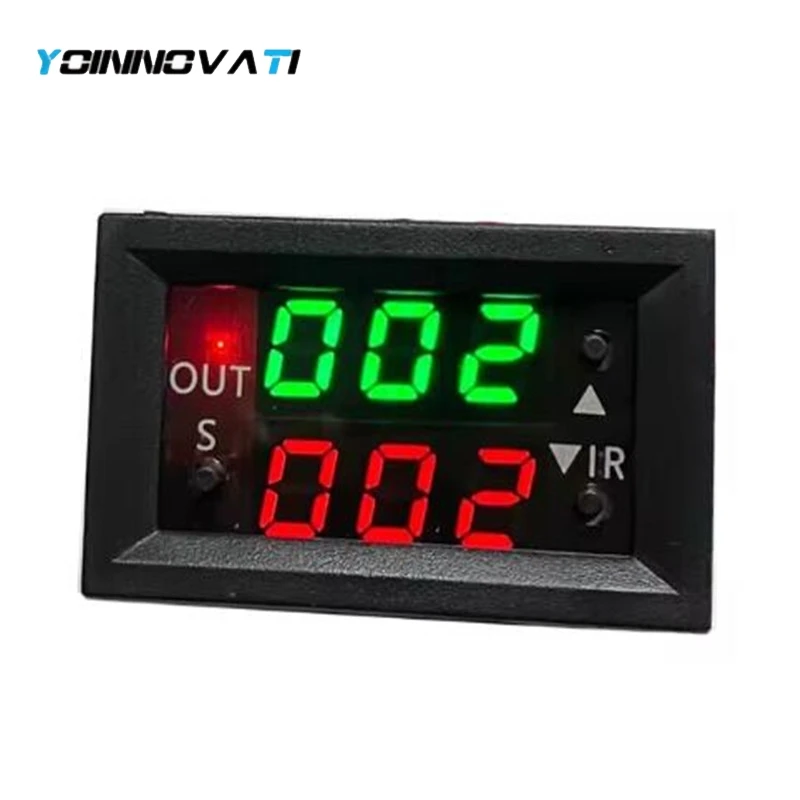 T2401 12V Delay Double Display Digital Time Relay Module Digital Time Delay Relay LED Display Cycle Timer Control Switch Module