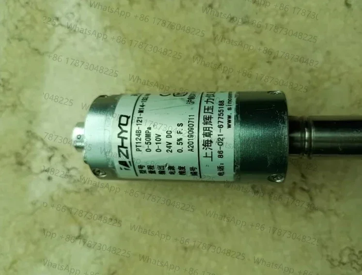 ZHYQ PT124B-121-50Mpa-M14  Flexible Stem Melt Pressure Transmitter  Output 0-10V
