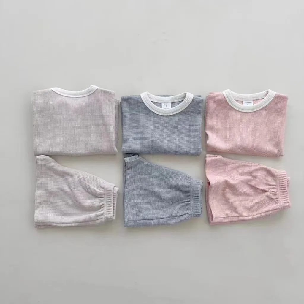 

2025 Summer New Baby Short Sleeve Clothes Set Soft Cotton Boy Girl Infant Solid T Shirts + Shorts 2pcs Suit Toddler Outfits
