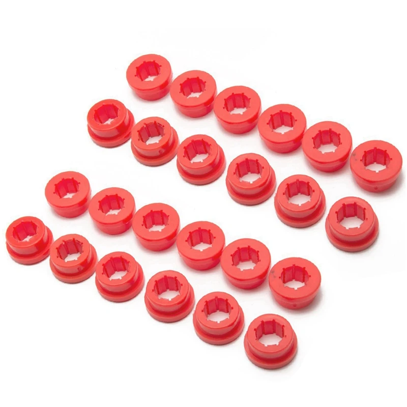 

24Pcs/Lot Lower Control Arm Rear Camber Kit Replacement Bushings EP-CA0111 For Honda Civic 88-05 Ek Eg Es Red