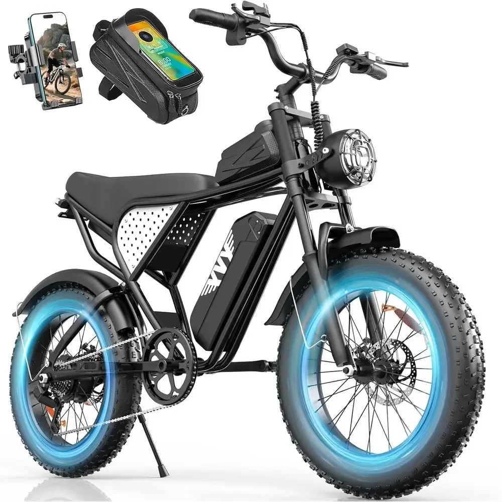 

1500W Peak Power Adult Electric Bike, 35MPH Top Speed, 48V 20Ah Battery, UL2849 Certified, Mountain & Hill Climbing, 20 All-Terr