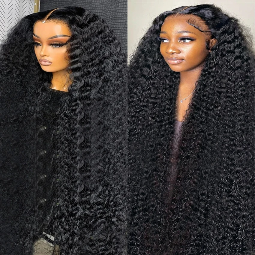 Deep Wave 13x4 Lace Frontal Human Hair Wigs 42Inch Brazilian 13x6 Water Curly Remy Lace Front Wigs Preplucked For Women On Sale