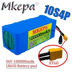 Original 36V battery 10S4P 100Ah battery pack 1000W high power battery 42V 100000mAh BMS