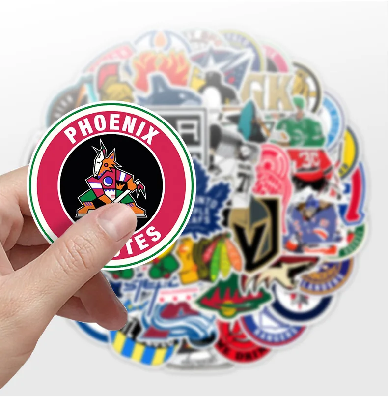 10/50Pcs Ice Hockey Bandi Ball Ice Hockey Logo Sports Graffiti Luggage Mobile Phone Case Decoration Waterproof Stickers Kids Toy - Image 3