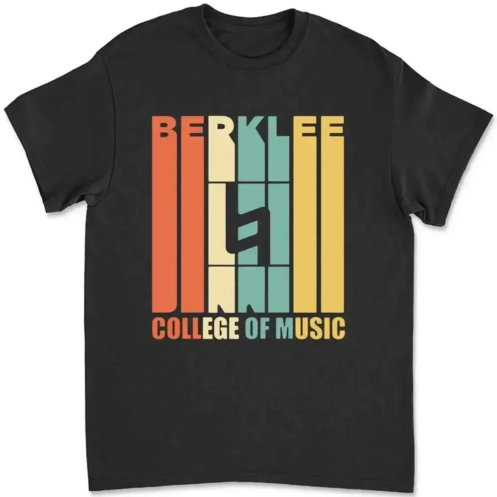Berklee College Of Music Guitar Piano Band Color Música Camiseta 1GF4