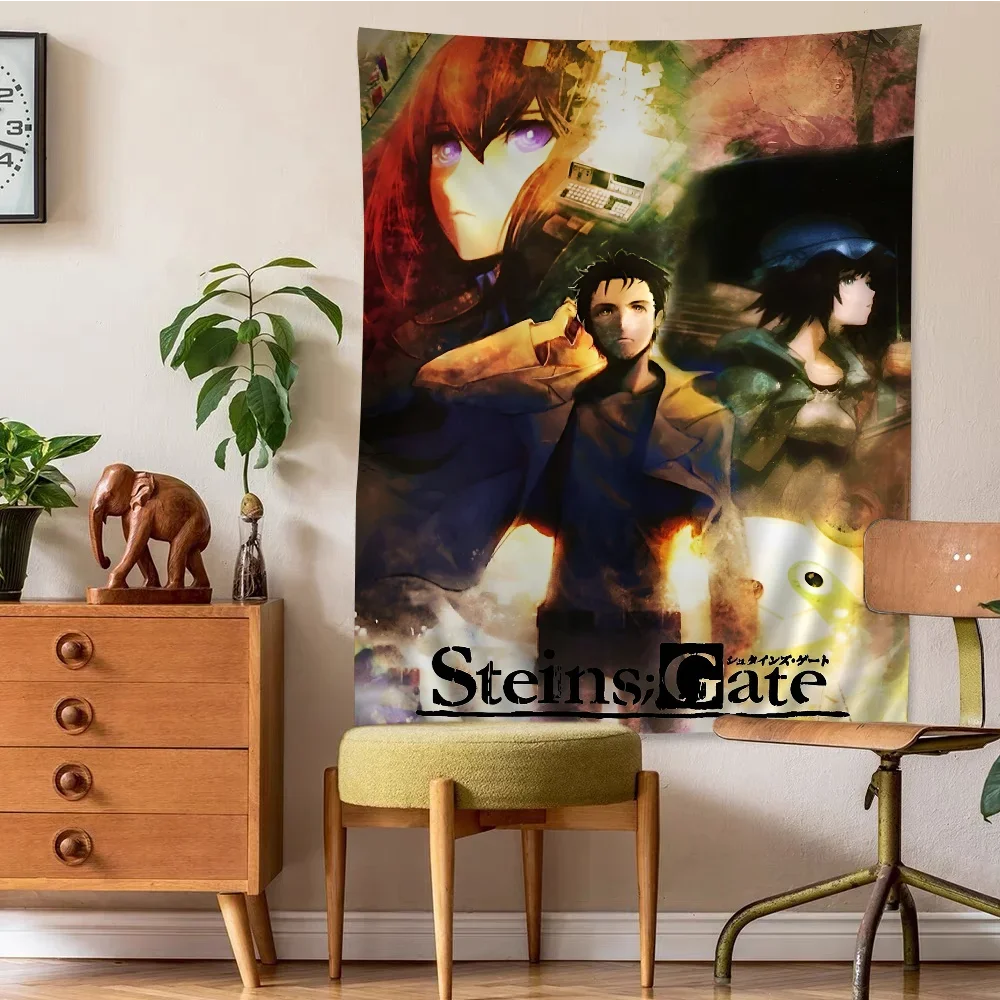 Steins Gate DIY Wall Tapestry For Living Room Home Dorm Decor Wall Art Decor