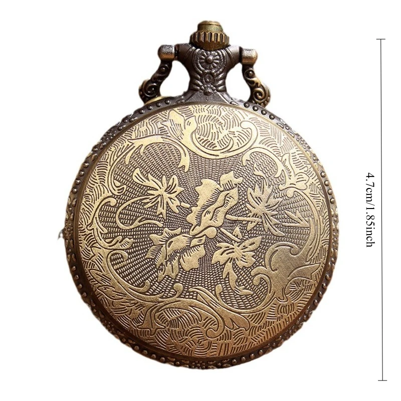 Anime My Neighbor Totoro Merch Quartz Pocket Watch Keychain Vintage Hanging Cartoon Character Print Pocket Clock Backpack Gift - view 6