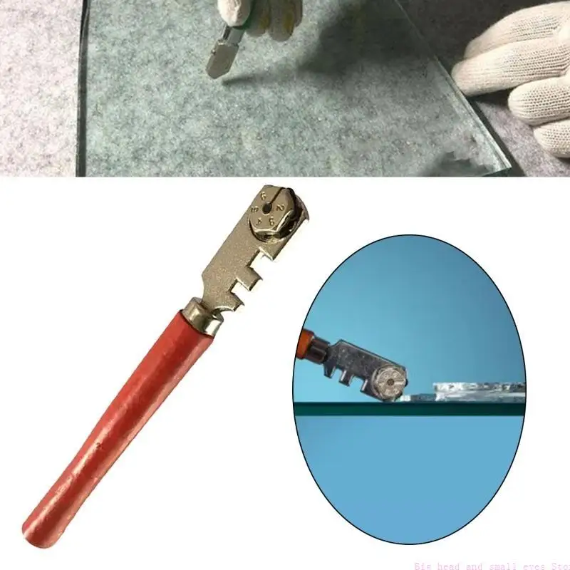 ポータブル六輪ガラスカッターガラス切断キットガラスミラー切断に広く使用タイルフラット切断ツール良いツール