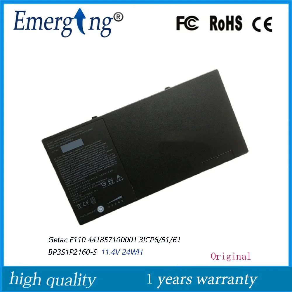 

11.4V 24Wh BP3S1P2160-S Original BP3S1P2160 BP3S1P2160-S Battery For Getac F110 Tablet Series 441857100001