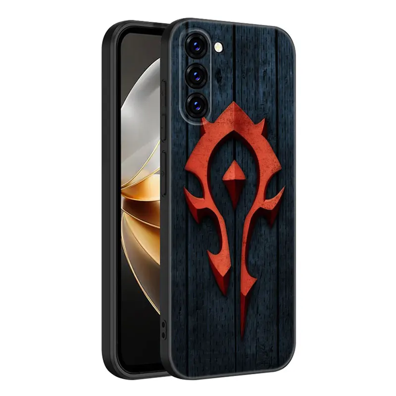 World Of W-Warcraft Black Silicone Phone Case For Samsung Galaxy S23 S21 S20 FE S24 S22 Ultra S10E S10 S9 S8 Plus