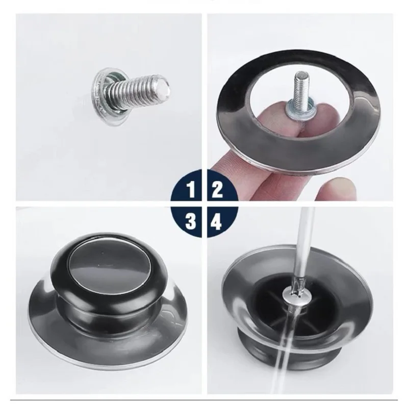 

Kitchenware Accessories Different Types Cookware Pot Lid Cover Pan Heat-Resistant Cover Replacement Glass Lid Knob Handle