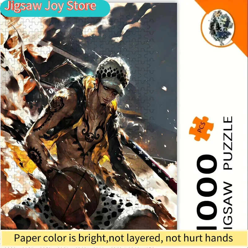 

Trafalgar Law Puzzle - Challenging Large Collection Puzzle for Adults and Fans, Straw Hat Pirates Manga Art, Frameless DIY Ac