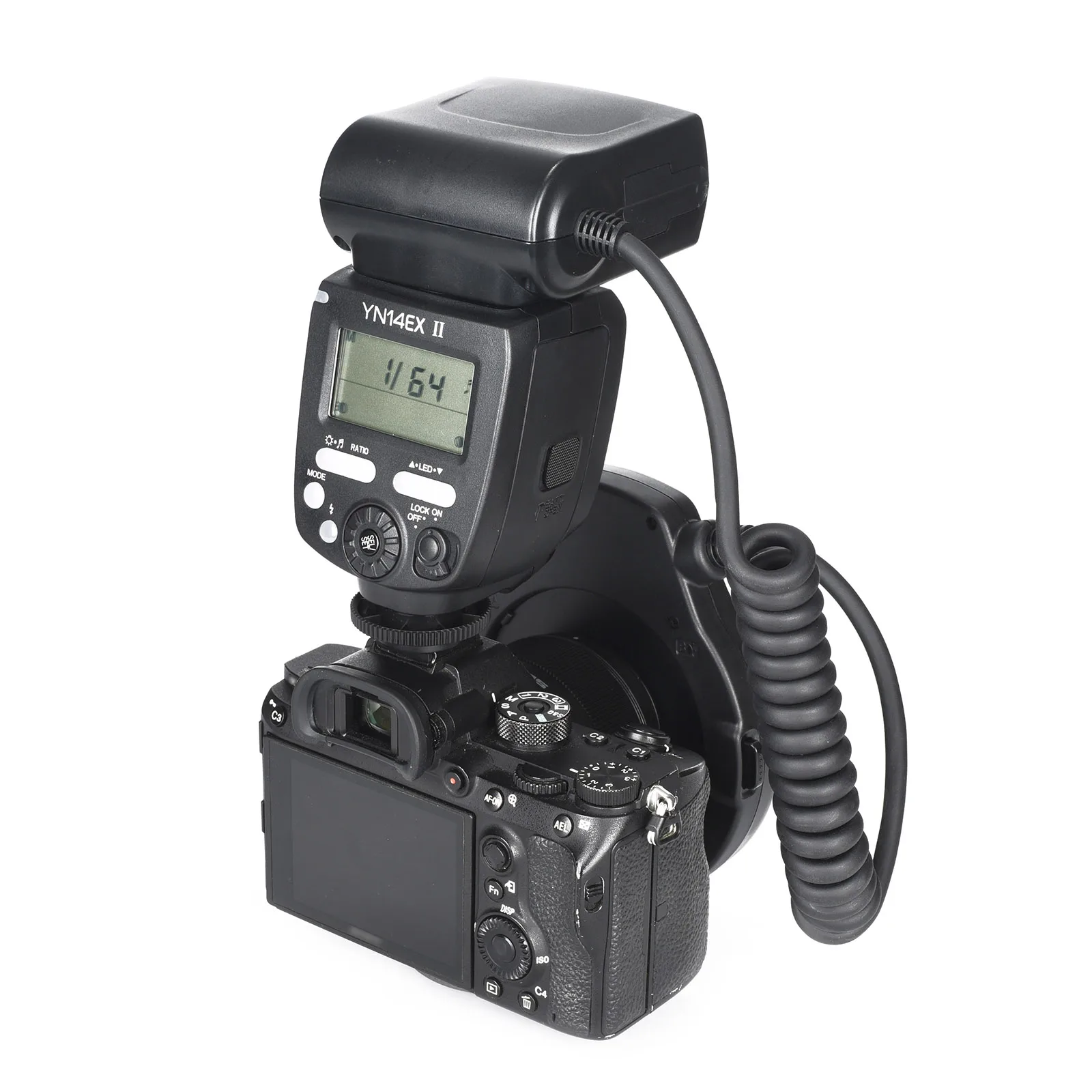 YONGNUO TTL YN14 EX YN14EX II LED Macro Ring Flash Speedlite Light  Canon EOS 1Dx 5D3 6D 7D 70D 80D Cameras Or Sony Camera