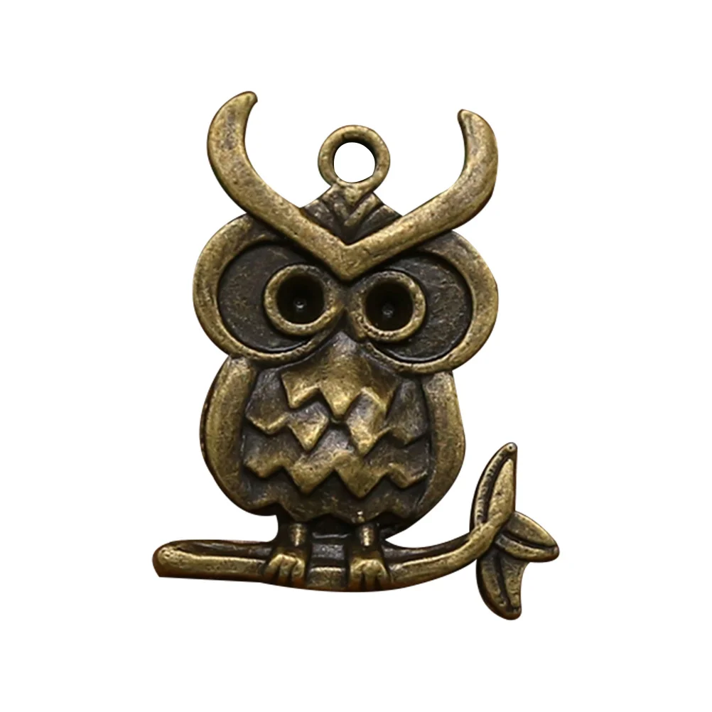 

20Pcs Alloy Owl Pendant Charms Stylish DIY Jewelry Making Set for Necklace Bracelet Scrapbooking Charm Pendant
