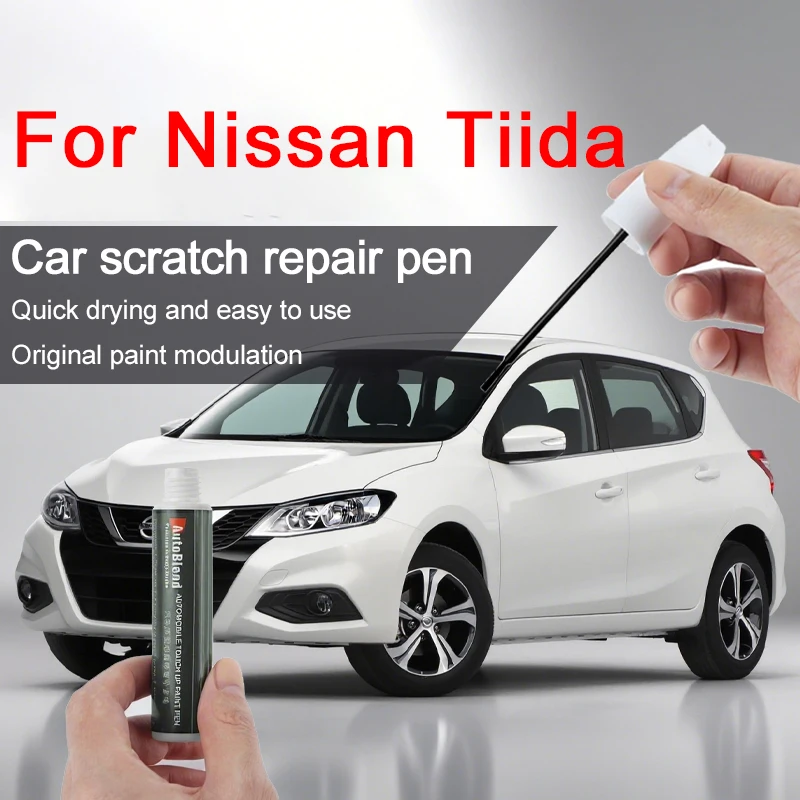 

Ручка для ремонта царапин с краской для Nissan Tiida с прозрачным покрытием, восстанавливающая блестящую автомобильную краску и улучшает текстуру краски, темно-серая