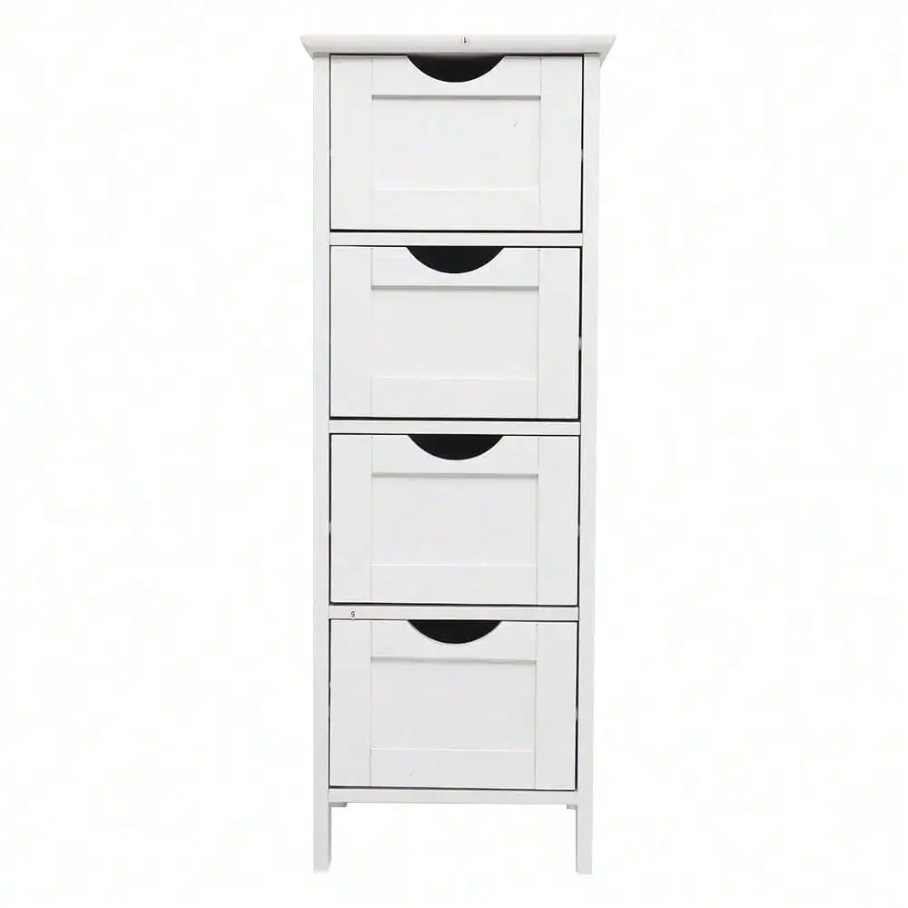 

4 Drawers Storage Cabinet White