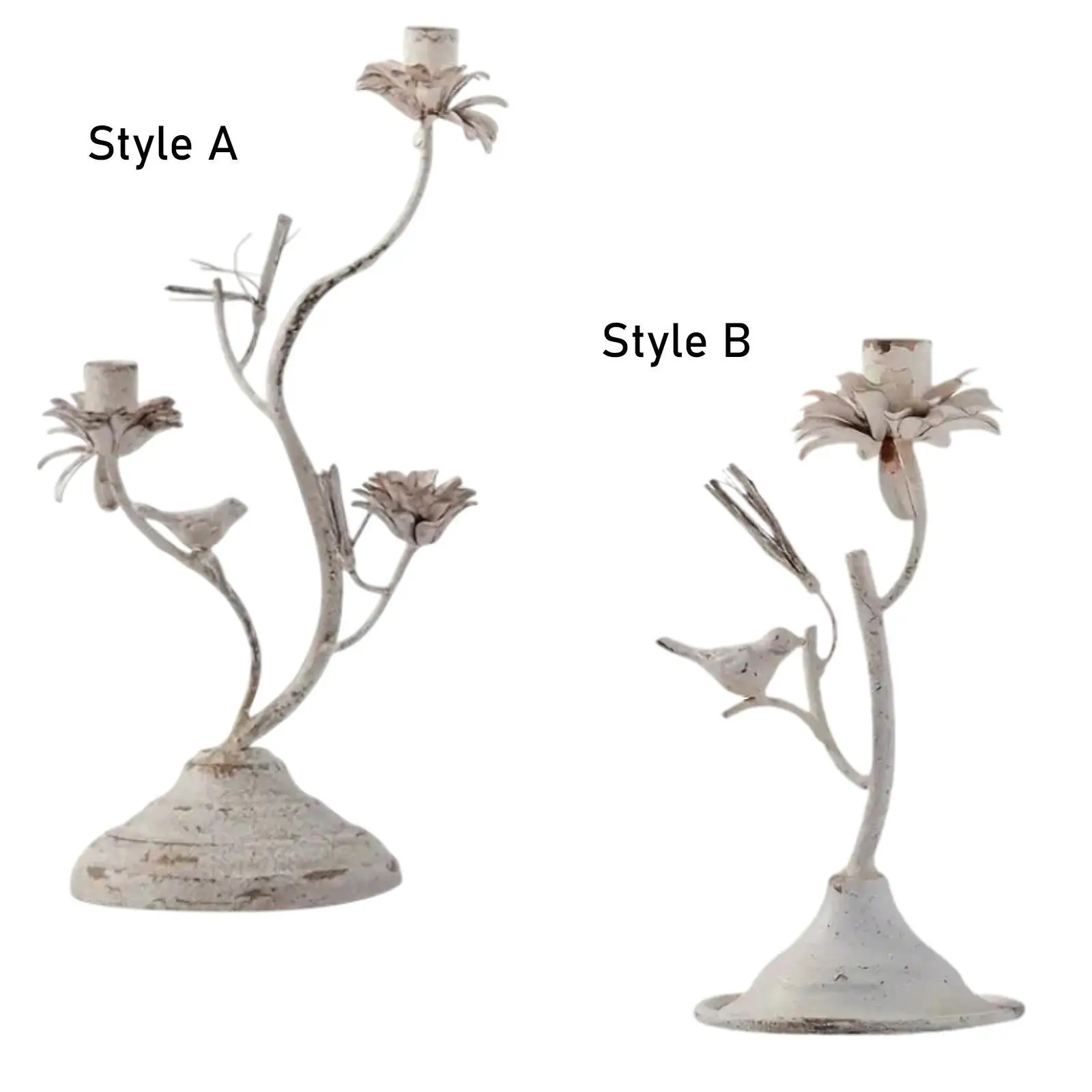 

Flower Shaped Candle Holder Candlestick Holder Decorative Candle Stand for Fireplace Special Events Home Anniversary Festival
