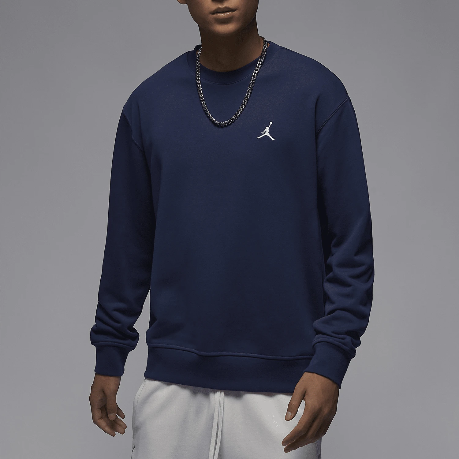 

Оригинальная мужская трикотажная спортивная толстовка Nike Jordan с круглым вырезом HF1118-410
