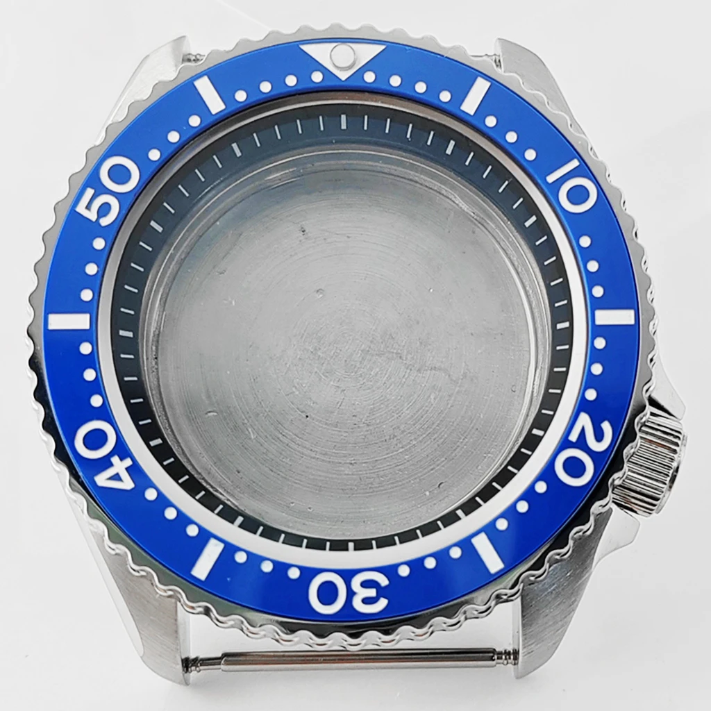 miuksi 42mm Uhrengehäuse Keramik Lünette massiv 316l Edelstahl Saphirglas für nh35 nh36 Automatik werk Zubehörteile 5