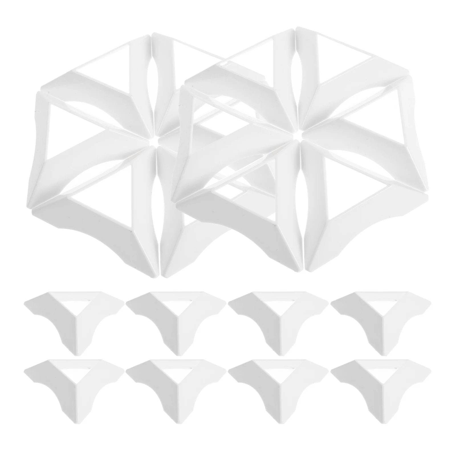 

20Pcs Cube Tripod Stand Plastic Triangle Base Wear Resistant Stable Display Desktop Cube Collection Triangle Cubes Base