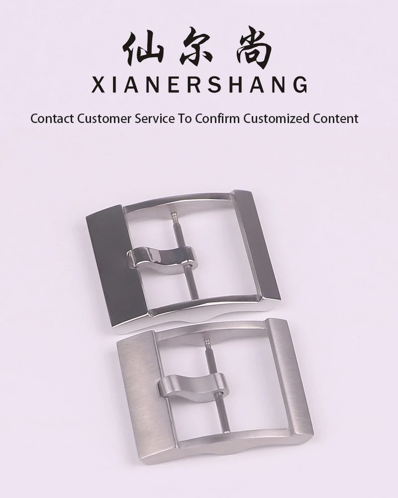 XIANERSHANG Custom B-reitling Original Watch Clasp 20MM Convex Logo Belt Buckle Polished Wire Draw Stainless Steel Needle Buckle