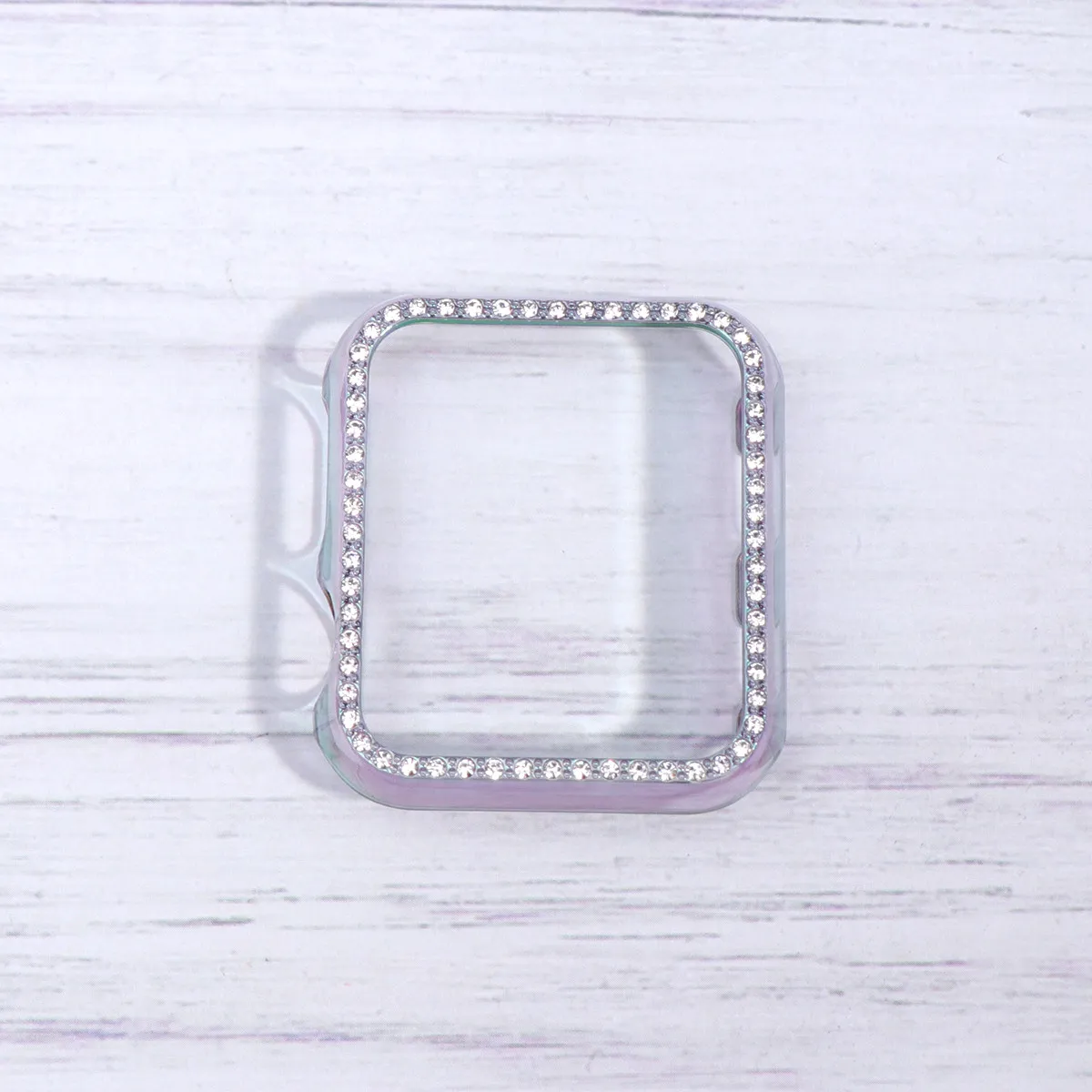 Marco de reloj transparente y colorido, ajuste curvo personalizado para Apple de 40 mm, protección contra arañazos, polvo y daños, aspecto moderno y elegante