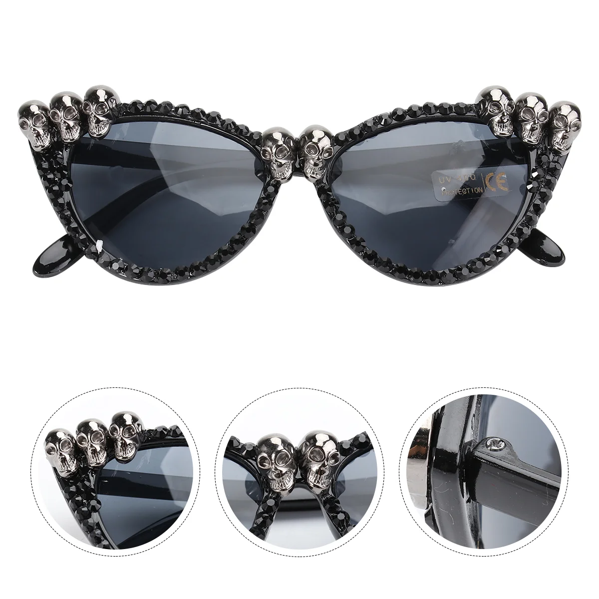 Halloween Glasses Holiday Party Wear Decor Dressing Ornament Decorative Wearing Skull Eyeglass Prom Ghost Supply