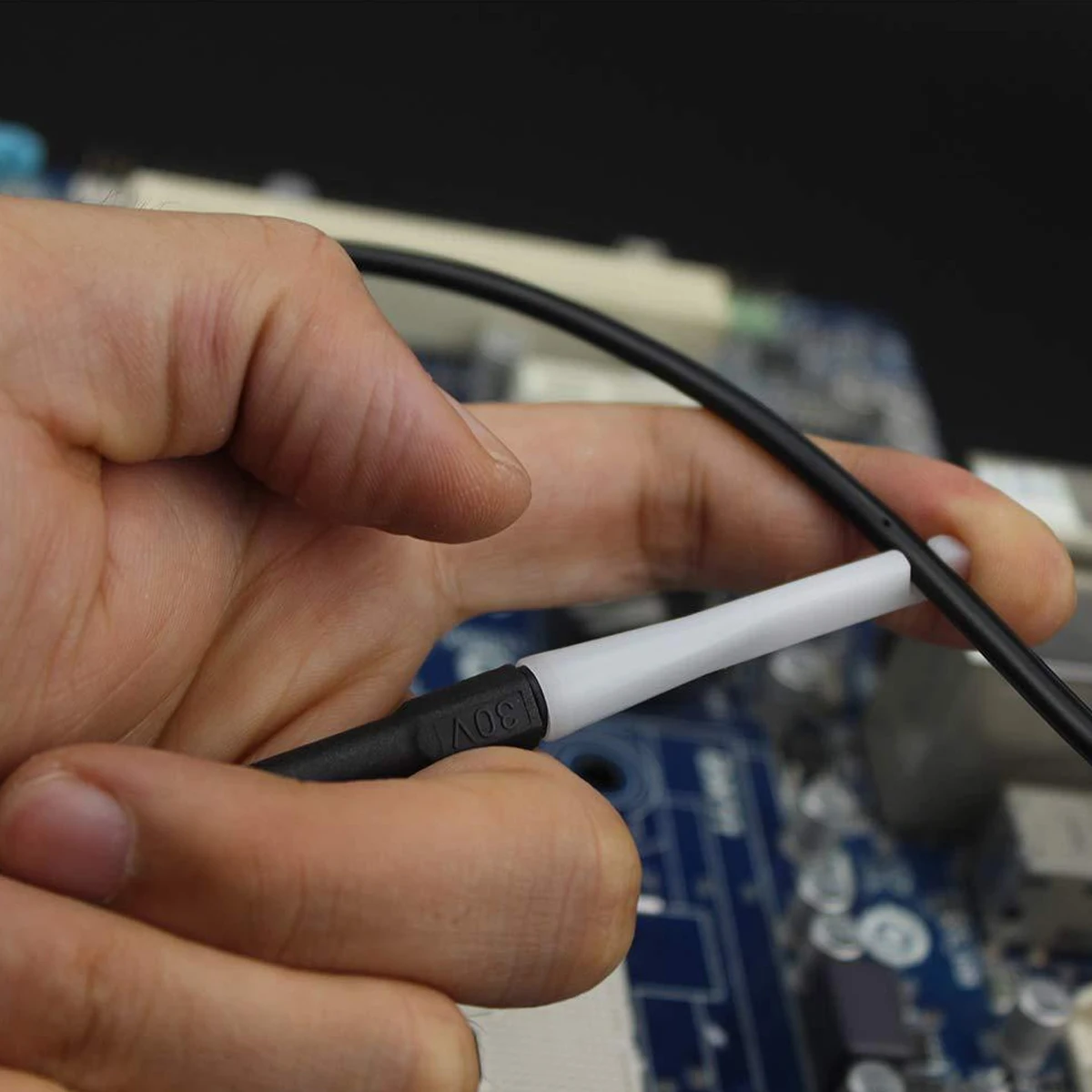 

4 Pcs Mini Wire Piercer 19mm Red Black Green Yellow Probes 30V Insulation Piercing Non Destructive Back Pin Test Kits Automotive