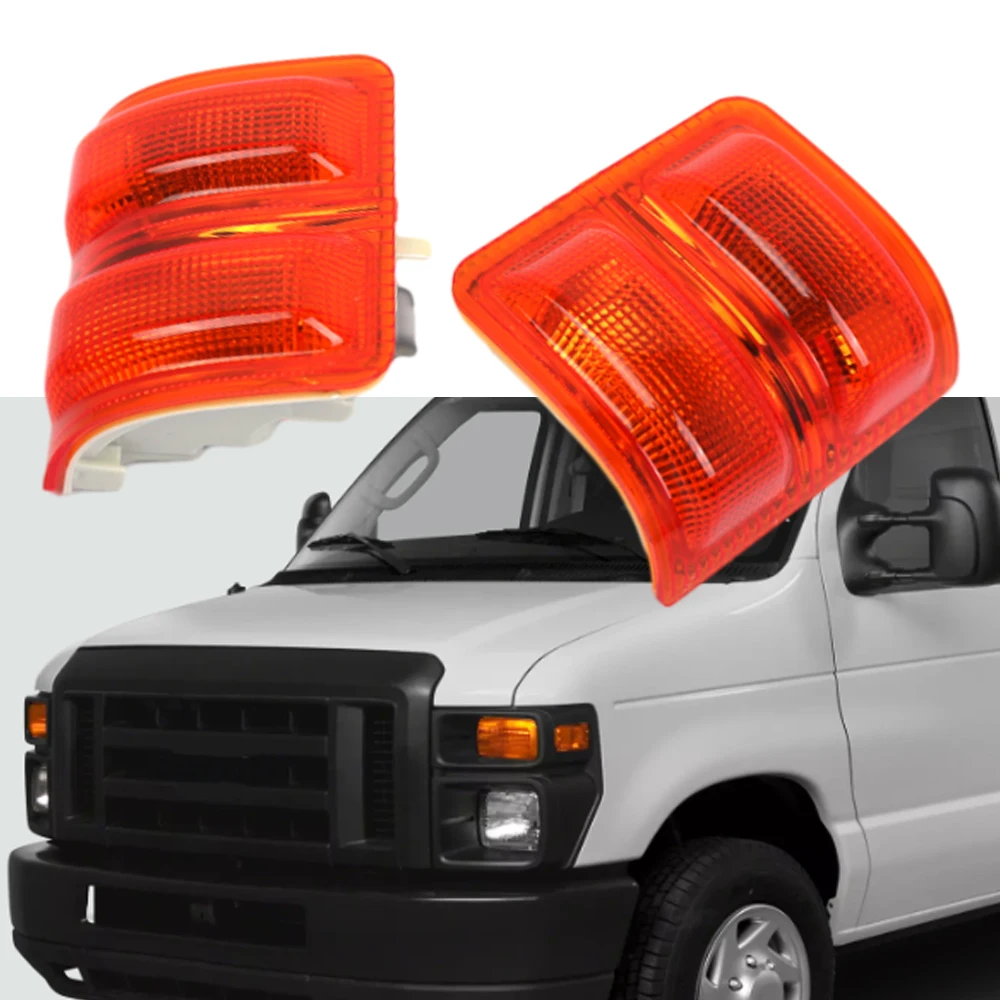 

2pcs For Ford F250 F350 Super Duty 2008-2016 7C3Z13776A FO2570102 7C3Z13776B-PFM Mirror Turn Signal Light Lamp Covers