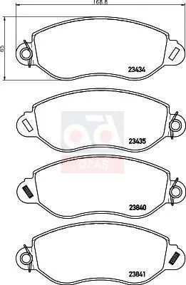 Store code: LP2084 for brake BALATA rear 09 INSIGNIA (16 