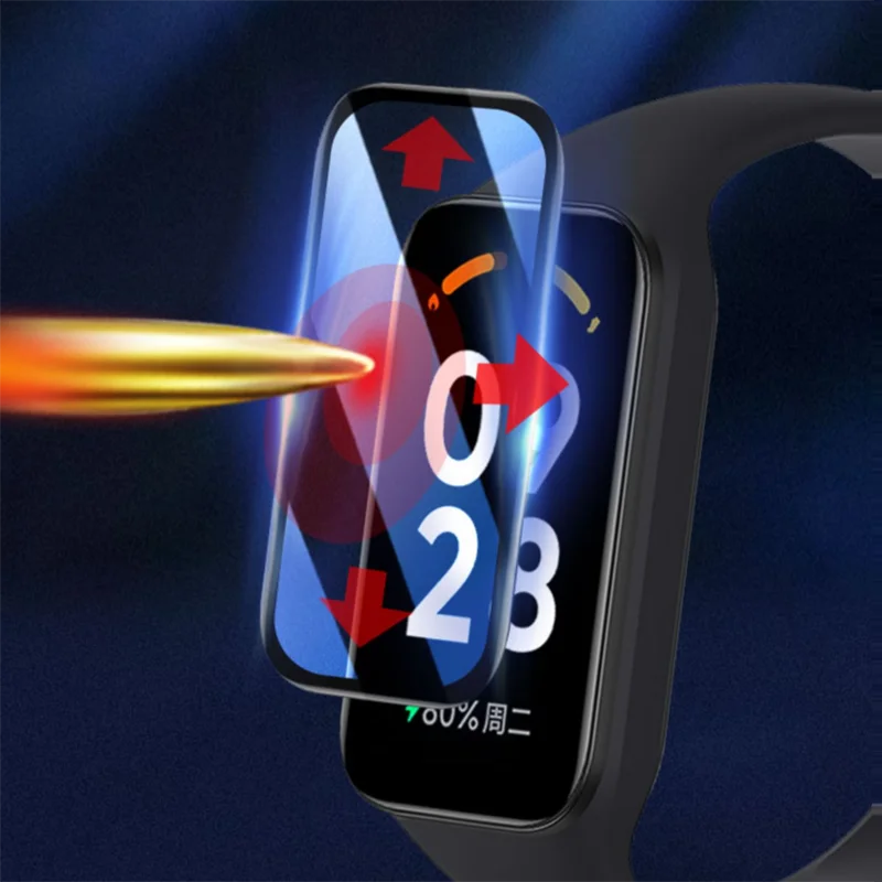 Xiaomi Redmi Band 3用のソフトエッジ保護フィルム,スマートブレスレット用のフルカバー,スクリーンプロテクター,スマートブレスレットアクセサリー