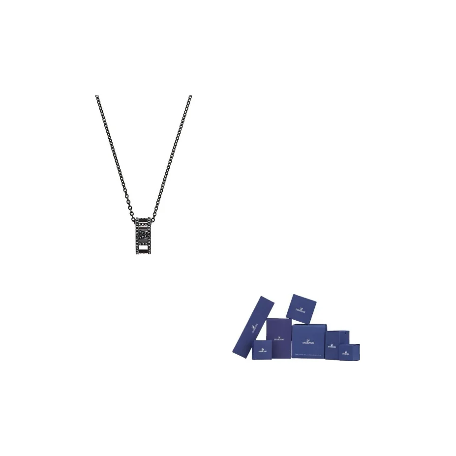 Swarovski My Hero PVD Electroplated Necklaces Men's Black 5499572