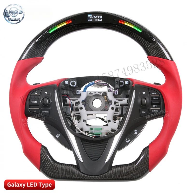 Suitable for Acura RXD Sport Competition LED Carbon Fiber Steering Wheel with Mobile Controllable AP
