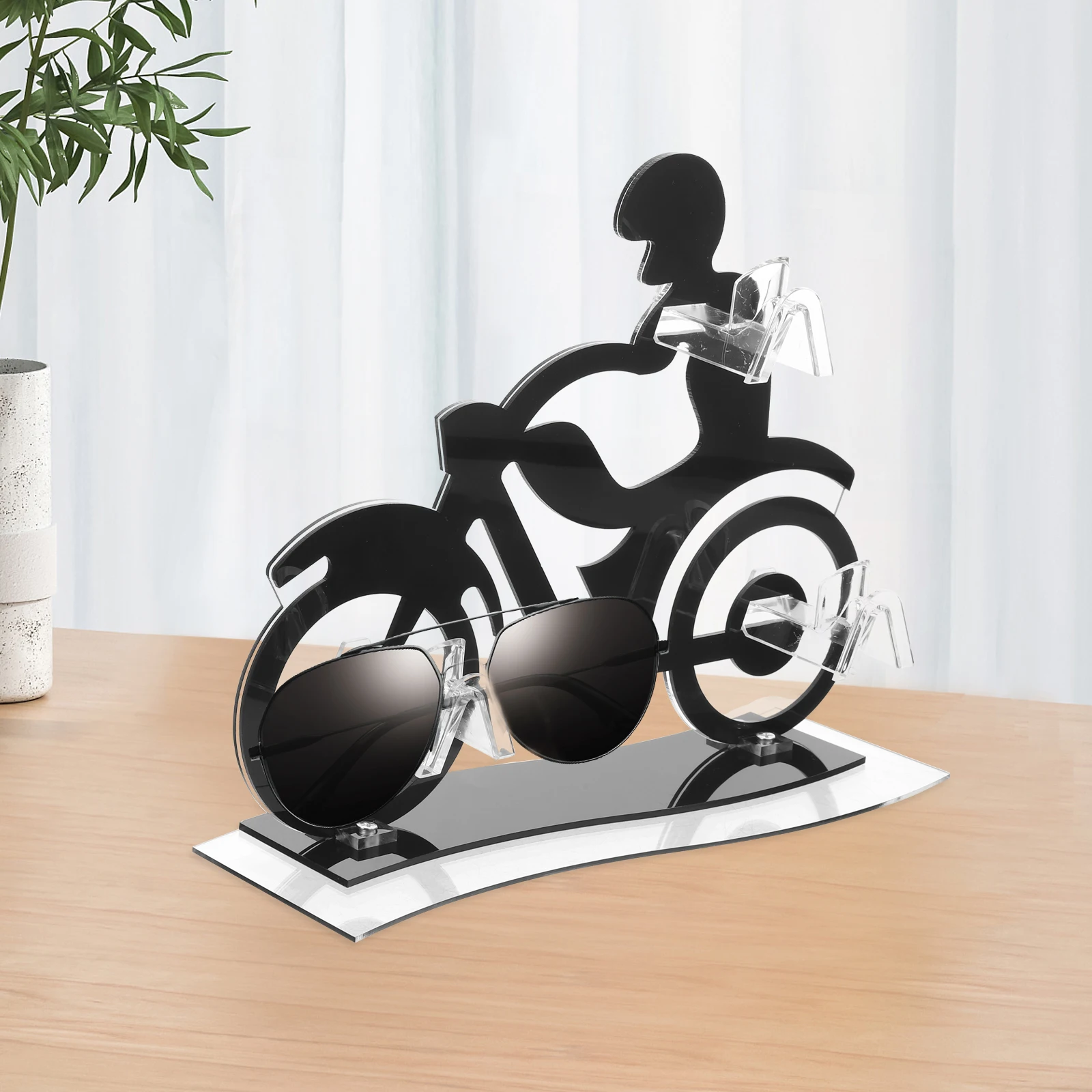 

Motorcycle Shaped Sunglasses Holder Acrylic Eyeglasses St Riser Glasses Display Rack Storage ganizer Desk Counter