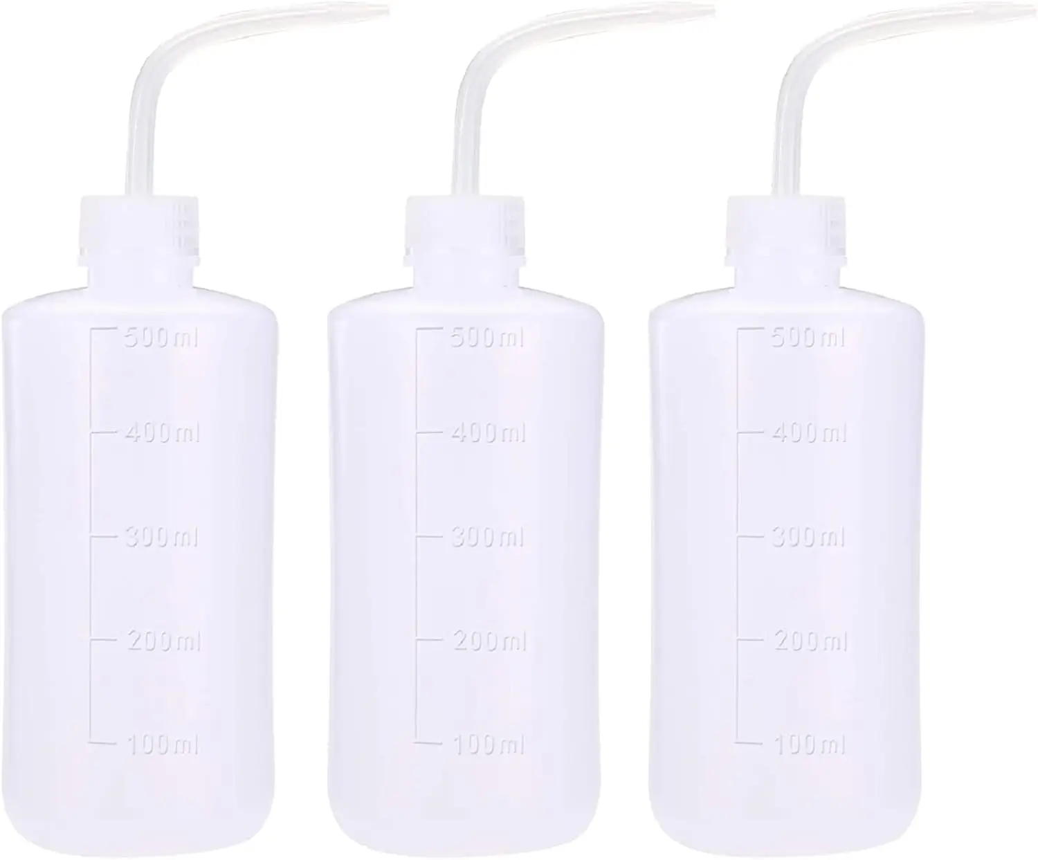 

3 Pcs Tattoo Squeeze Wash Bottle 500ml for Tattoo Soap and Lab Use with Flexible LDPE