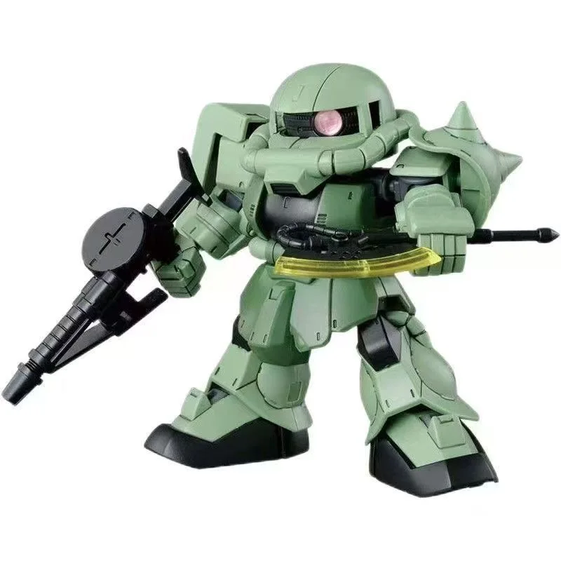 Lindo modelo de ensamblaje de juguete Zaku Ii producción en masa een versión versión Q traje móvil Robot modelo Kit para edades de 8 años en adelante regalo