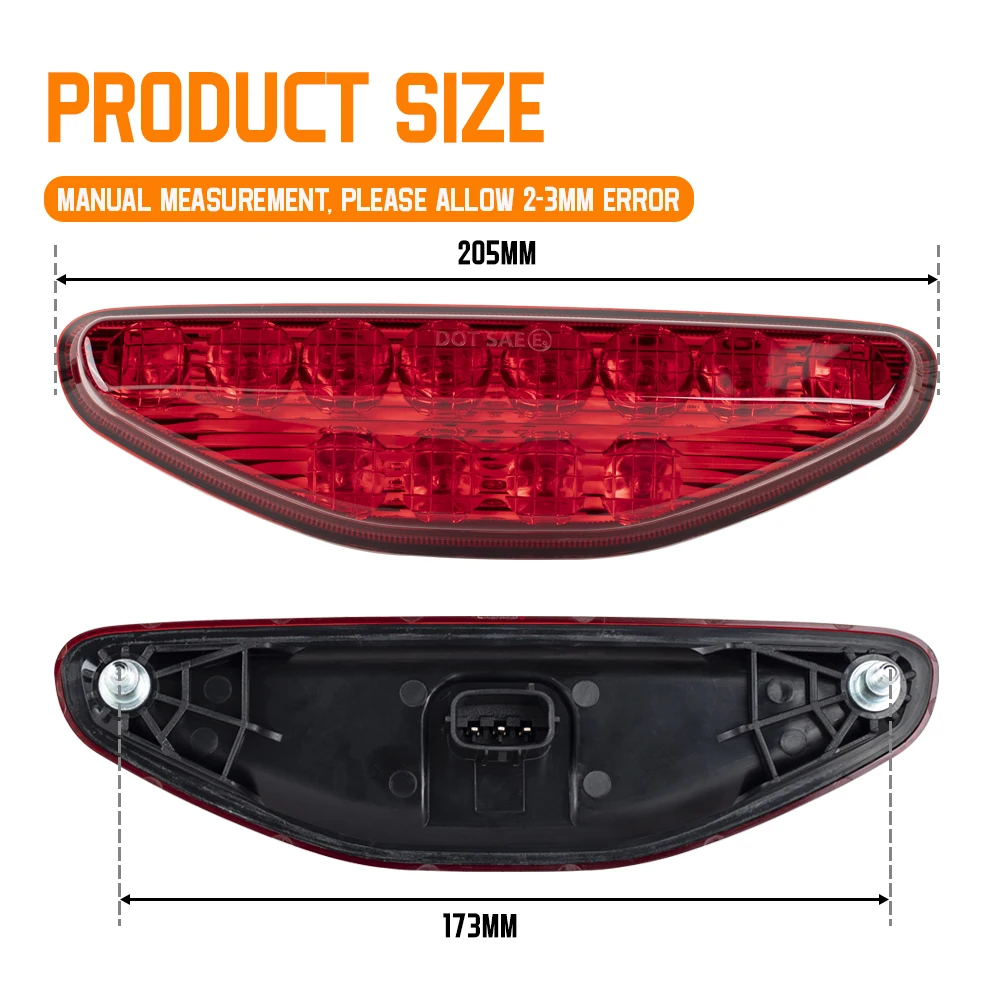 ATV Tail Brake Light Rear Stop Lamp LED Taillight for Honda TRX420 TRX500 Rancher Foreman TRX 400EX RUBICON TRX250 2006-2015