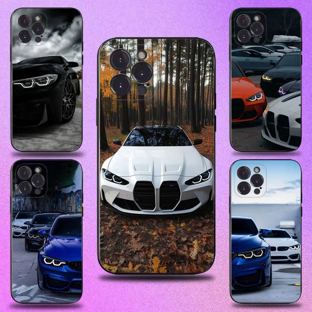 

Black White for B-BMW Phone Case For iPhone 16,15,14,13,12,11 Plus,Pro Max,XS,X,XR,SE,Mini,8,7,Soft Silicone Black Cover
