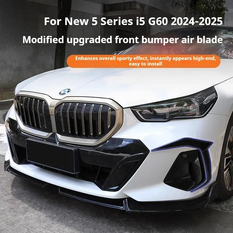 

For Bmw G60 G61 520i 520d 530e 550e M Sport 2023-2025 Front Bumper Splitter Fog Lamp Grille Trim Cover Air Vent Bodykits