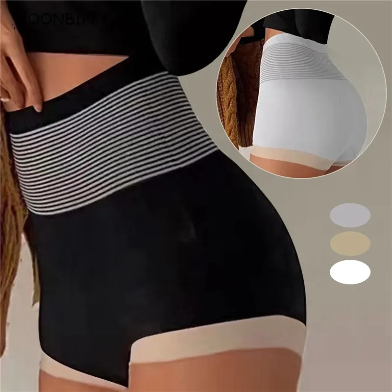 Bragas moldeadoras de cintura alta para mujer, ropa interior moldeadora de cuerpo transpirable, adelgazante, elevador de glúteos, bragas sin costuras