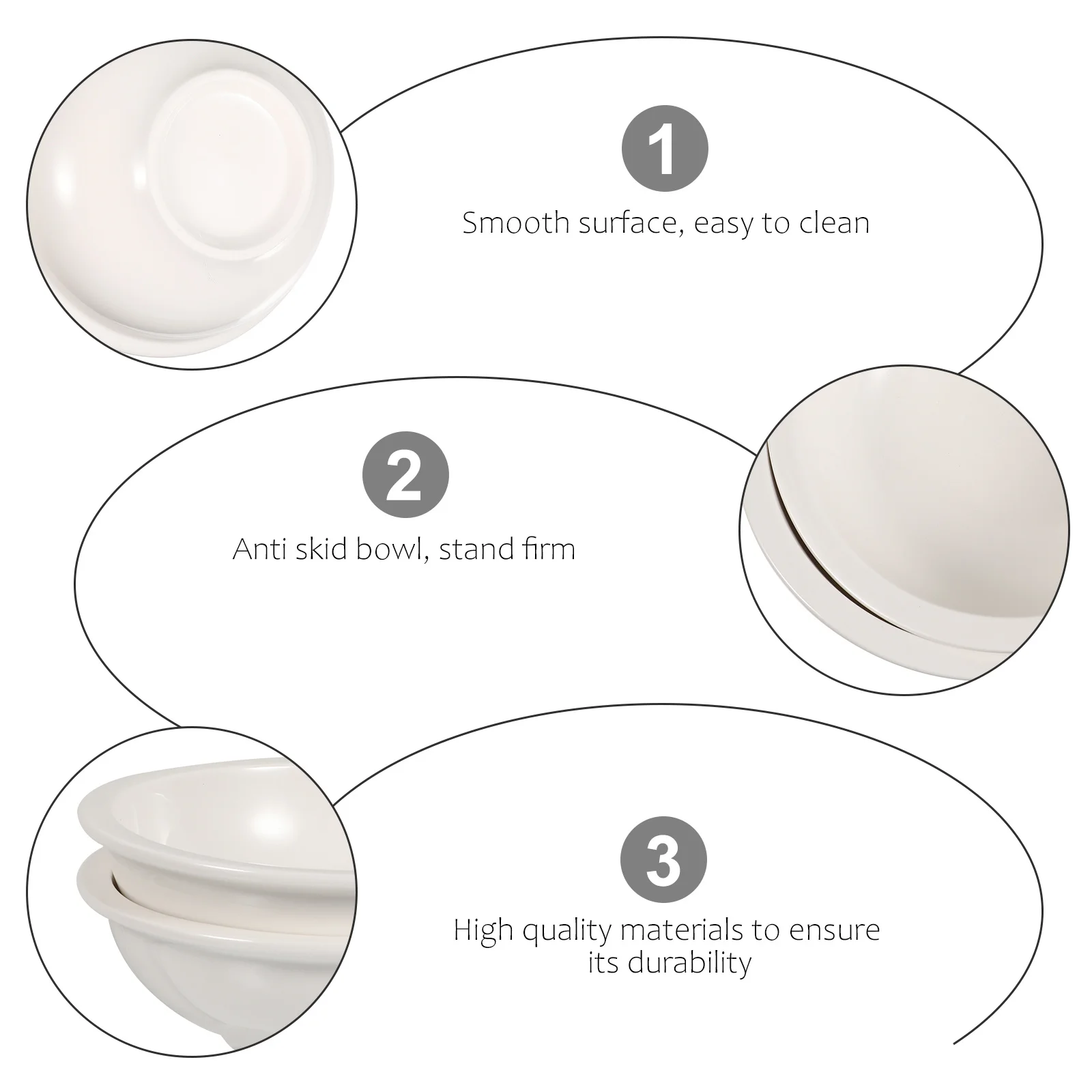 

2Pcs Pet Feeding Bowls Ceramic Stable Non-Skid Anti-Overturn Food Water Bowls for Cat Dog Pet Supplies Cat Feeding Bowl