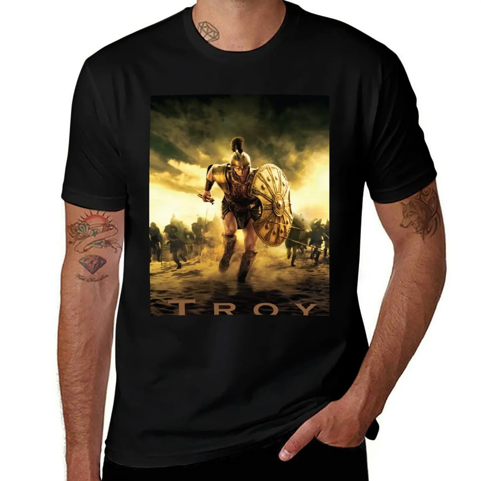 

Troy T-Shirt Basic Casual Short Sleeve Cotton Shirt