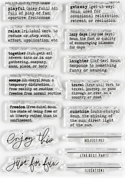 New English Clear Stamp /Seal For DIY Scrapbooking/photo Album Decorative Clear Stamp Sheets A6522
