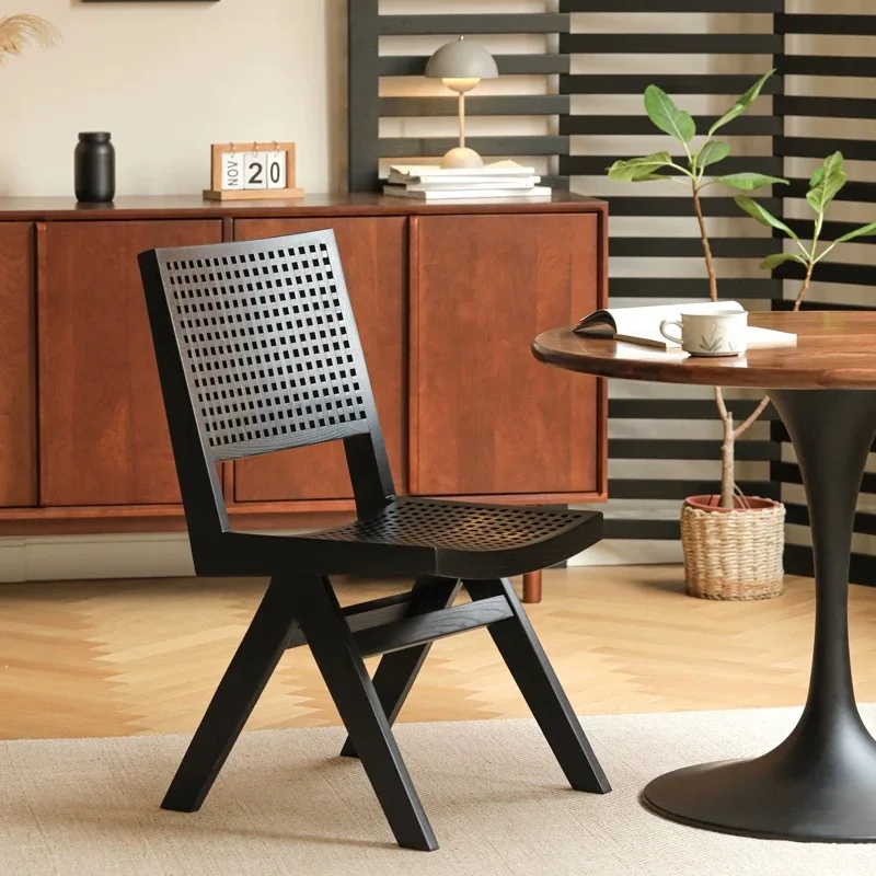 Chandigarh Chair Armless Commercial Home Dining Dining Chair Casual Homestay Simple Rattan Chair