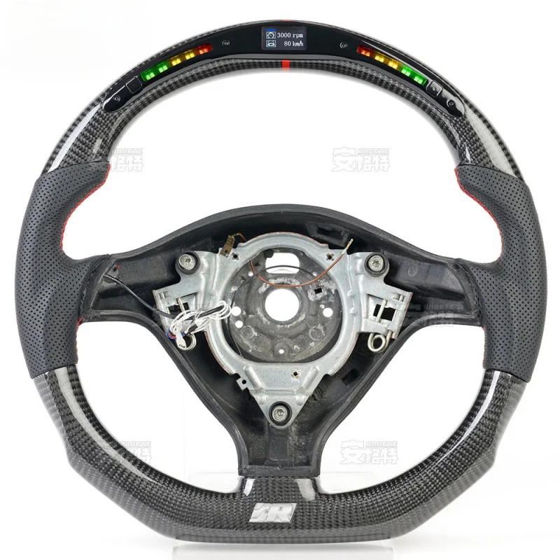 For Volkswagen Golf MK4 LED Smart Carbon Fiber Steering Wheel (Multifunctional, Modified Part)