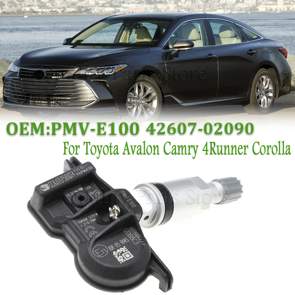 

1/4PCS For Toyota C-HR 2020-2024 Camry bZ4X 2022-2024 Yaris Cross 2021-2024 Corolla Tire Pressure Sensor PMV-E100 42607-02090