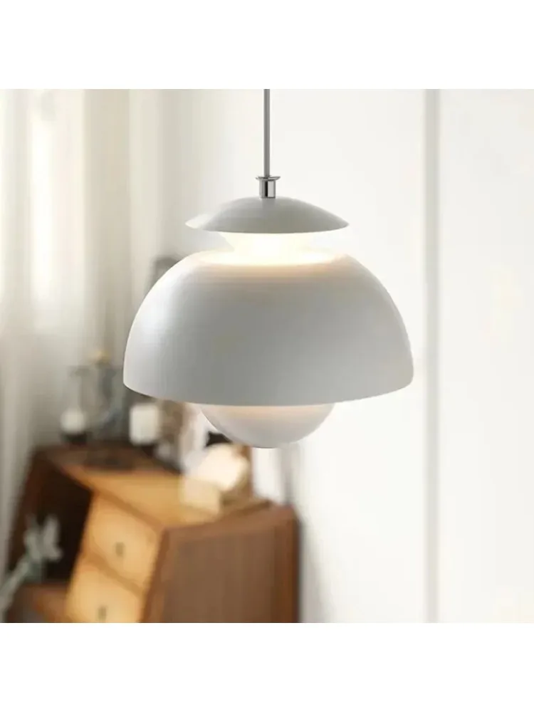 Lustre bouille de fleur danoise, peinture de voiture, artisanat, lampe suspendue de salle à manger, design, sentiment d'atmosphère, luminaires