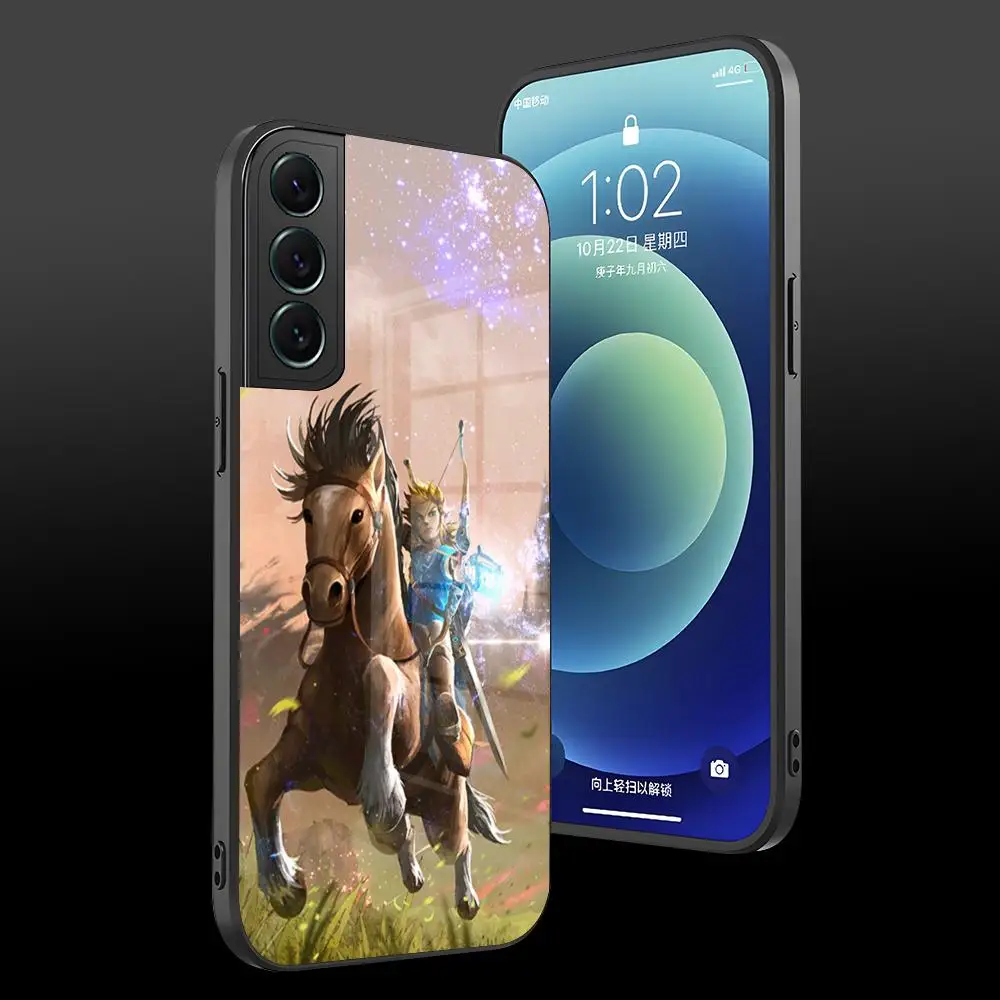 Game The L-LegendS Of Zeldas Phone Case Glass Shell For Samsung S23 S21 S22 S30 S20 S9 S10E Note 20 10 Ultra Pro Plus Coque